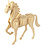 Creativ Company 3D Puzzel, paard, afm 18x4,5x16 cm, 1 stuk
