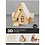 Creativ Company 3D Houten Constructie Set, Huis met veranda, afm 22,5x17,5x20,5, 1 stuk