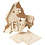 Creativ Company 3D Houten Constructie Set, Huis met veranda, afm 22,5x17,5x20,5, 1 stuk