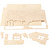 Creativ Company 3D Houten Constructie Set, Huis met terras, afm 19x17,5x15, 1 stuk