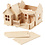 Creativ Company 3D Houten Constructie Set, Huis met terras, afm 19x17,5x15, 1 stuk