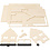 Creativ Company 3D Houten Constructie Set, Huis met veranda, afm 22,5x16x17,5, 1 stuk
