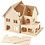 Creativ Company 3D Houten Constructie Set, Huis met veranda, afm 22,5x16x17,5, 1 stuk