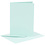 Creativ Company Kaarten en enveloppen, afmeting kaart 10,5x15 cm, afmeting envelop 11,5x16,5 cm, 110+220 gr, lichtblauw, 6 set/ 1 doos