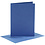 Creativ Company Kaarten en enveloppen, afmeting kaart 10,5x15 cm, afmeting envelop 11,5x16,5 cm, 110+220 gr, blauw, 6 set/ 1 doos
