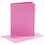 Creativ Company Kaarten en enveloppen, afmeting kaart 10,5x15 cm, afmeting envelop 11,5x16,5 cm, 110+220 gr, roze, 6 set/ 1 doos