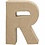 Creativ Company Letter, R, H: 10 cm, B: 7,5 cm, dikte 1,7 cm, 1 stuk