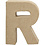 Creativ Company Letter, R, H: 10 cm, B: 7,5 cm, dikte 1,7 cm, 1 stuk