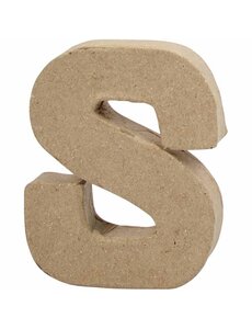 Creativ Company Letter, S, H: 10 cm, B: 8 cm, dikte 1,7 cm, 1 stuk