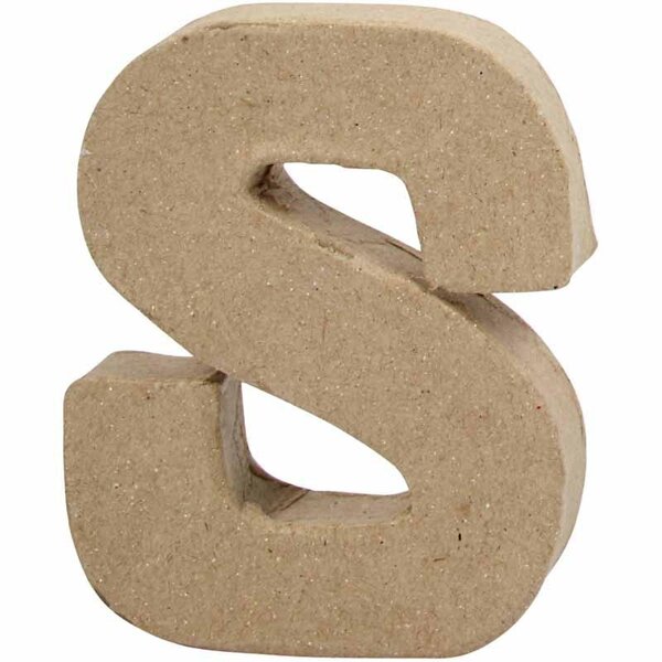 Creativ Company Letter, S, H: 10 cm, B: 8 cm, dikte 1,7 cm, 1 stuk