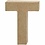 Creativ Company Letter, T, H: 10 cm, B: 7,8 cm, dikte 1,7 cm, 1 stuk