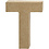 Creativ Company Letter, T, H: 10 cm, B: 7,8 cm, dikte 1,7 cm, 1 stuk