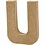Creativ Company Letter, U, H: 10 cm, B: 8 cm, dikte 1,7 cm, 1 stuk