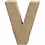 Creativ Company Letter, V, H: 10 cm, B: 8 cm, dikte 1,7 cm, 1 stuk