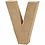 Creativ Company Letter, V, H: 10 cm, B: 8 cm, dikte 1,7 cm, 1 stuk