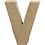 Creativ Company Letter, V, H: 10 cm, B: 8 cm, dikte 1,7 cm, 1 stuk