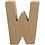 Creativ Company Letter, W, H: 10 cm, B: 8,3 cm, dikte 1,7 cm, 1 stuk
