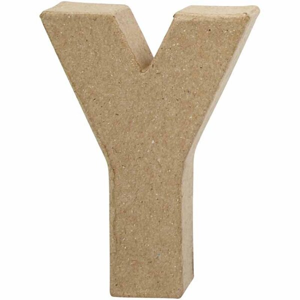 Creativ Company Letter, Y, H: 10 cm, B: 7,9 cm, dikte 1,7 cm, 1 stuk