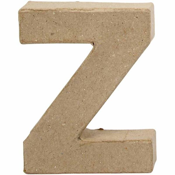 Creativ Company Letter, Z, H: 10 cm, B: 7,5 cm, dikte 1,7 cm, 1 stuk