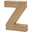 Creativ Company Letter, Z, H: 10 cm, B: 7,5 cm, dikte 1,7 cm, 1 stuk