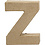 Creativ Company Letter, Z, H: 10 cm, B: 7,5 cm, dikte 1,7 cm, 1 stuk