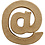 Creativ Company Teken, @, H: 10 cm, B: 9 cm, dikte 1,7 cm, 1 stuk