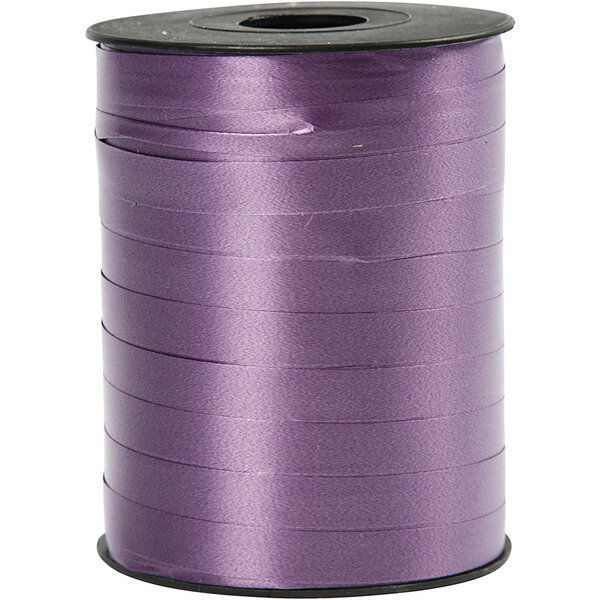 Creativ Company Cadeaulint, B: 10 mm, glossy, paars, 250 m/ 1 rol