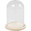 Creativ Company Klok op houten voet, H: 9,5 cm, d 6 cm, gatgrootte 3 mm, 1 stuk