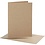 Creativ Company Kaarten en enveloppen, afmeting kaart 10,5x15 cm, afmeting envelop 11,5x16,5 cm, naturel, 10 set/ 1 doos