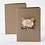 Creativ Company Kaarten en enveloppen, afmeting kaart 10,5x15 cm, afmeting envelop 11,5x16,5 cm, naturel, 10 set/ 1 doos