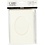 Creativ Company Passepartout kaarten , ovaal, afmeting kaart 10,5x15 cm, afmeting envelop 11,5x16,5 cm, off-white, 10 set/ 1 doos