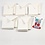 Creativ Company Passepartout kaarten , ovaal, afmeting kaart 10,5x15 cm, afmeting envelop 11,5x16,5 cm, off-white, 10 set/ 1 doos