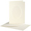 Creativ Company Passepartout kaarten , ovaal, afmeting kaart 10,5x15 cm, afmeting envelop 11,5x16,5 cm, off-white, 10 set/ 1 doos