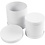 Trommel dozen set, H: 11+13 cm, d 11+13 cm, wit, 1 set