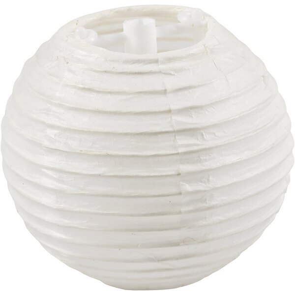 Creativ Company Papieren lamp, rond, d 7,5 cm, wit, 10 stuk/ 1 doos
