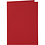 Creativ Company Kaarten en enveloppen, afmeting kaart 10,5x15 cm, afmeting envelop 11,5x16,5 cm, 110+230 gr, rood, 6 set/ 1 doos