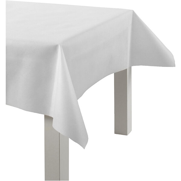 Creativ Company Tafelkleed gemaakt van Namaaktextiel, B: 125 cm, 70 gr, wit, 10 m/ 1 rol