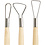 Creativ Company Kleilusgereedschappen, ronde kanten, L: 20 cm, 6 stuk/ 1 doos