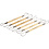 Creativ Company Kleilusgereedschappen, ronde kanten, L: 20 cm, 6 stuk/ 1 doos