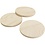 Houten onderzetters, H: 8 mm, d 9 cm, 12x5 stuk/ 1 doos