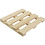 Houten onderzetter, H: 1,5 cm, L: 15 cm, B: 15 cm, afm 15x15 cm, 12 stuk/ 1 doos