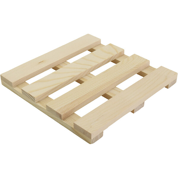 Houten onderzetter, H: 1,5 cm, L: 15 cm, B: 15 cm, afm 15x15 cm, 12 stuk/ 1 doos