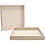 Houten frame met rand, afm 24,5x24,5x3 cm, 10 stuk/ 1 doos