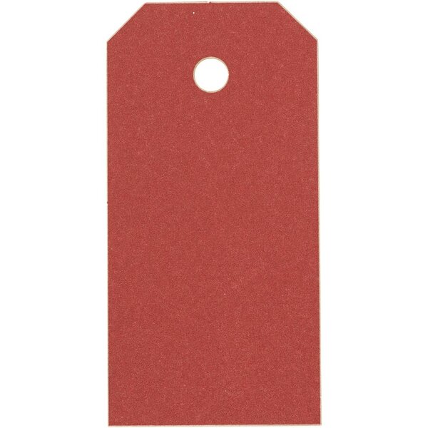 Creativ Company Manilla-labels, afm 4x8 cm, 250 gr, rood, 1000 stuk/ 1 doos