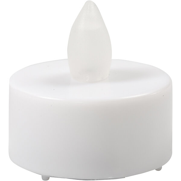 Creativ Company LED Waxinelichten, H: 35 mm, d 38 mm, wit, 24 stuk/ 1 doos