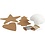 Creativ Company Faux Leather Kerstdecoraties, dikte 0,55 mm, beige, 1 set