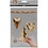 Creativ Company Faux Leather Kerstdecoraties, dikte 0,55 mm, goud, 1 set