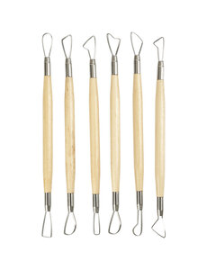 Creativ Company Kleilusgereedschappen, scherpe kanten, L: 20 cm, 6 stuk/ 1 doos