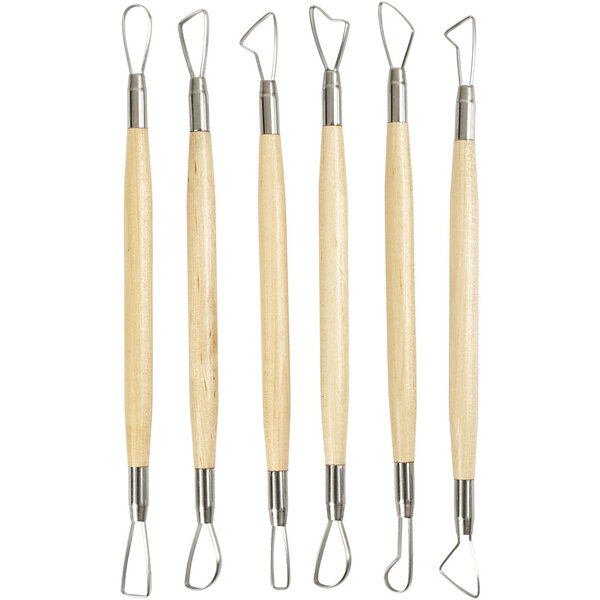 Creativ Company Kleilusgereedschappen, scherpe kanten, L: 20 cm, 6 stuk/ 1 doos