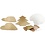 Creativ Company Faux Leather Kerstdecoraties, dikte 0,55 mm, goud, 1 set